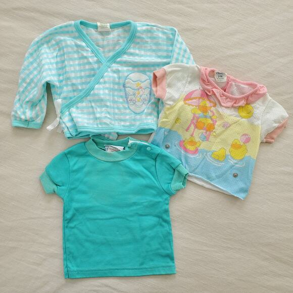 Vintage Girl Shirt Bundle 6-12 months - Picture 1 of 11